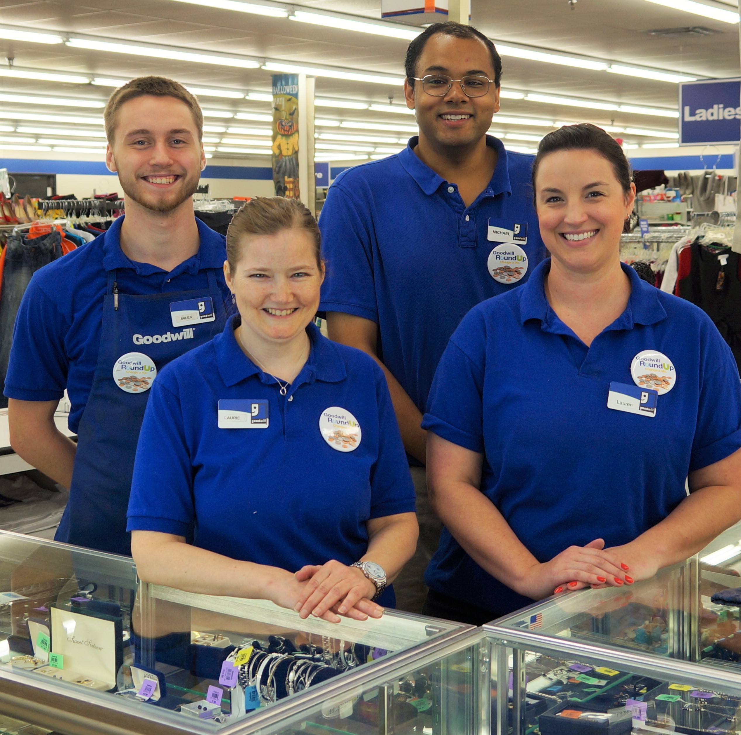 Goodwill of the Finger Lakes employees huddled together.